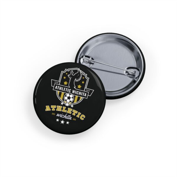 Athletic Wichita Round Pin Button — Soccer Team Logo Lapel Pin - Image 8