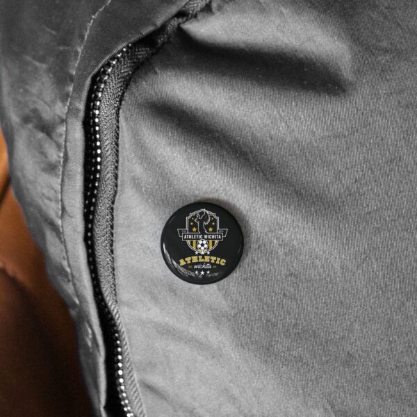 Athletic Wichita Round Pin Button — Soccer Team Logo Lapel Pin - Image 13