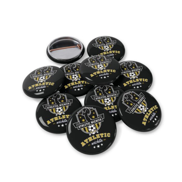 Athletic Wichita Round Pin Button — Soccer Team Logo Lapel Pin - Image 7