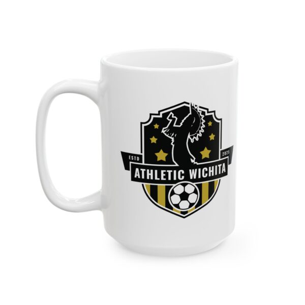 Wichita Soccer Club Crest Mug — 11oz & 15oz Ceramic Coffee Cup - Image 7
