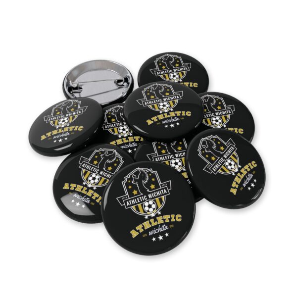 Athletic Wichita Round Pin Button — Soccer Team Logo Lapel Pin - Image 14