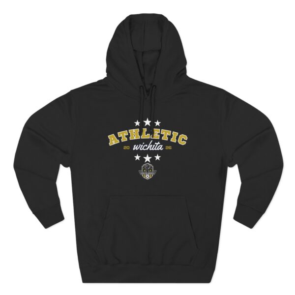 Athletic Wichita Hoodie - Small Chest Emblem Streetwear Pullover