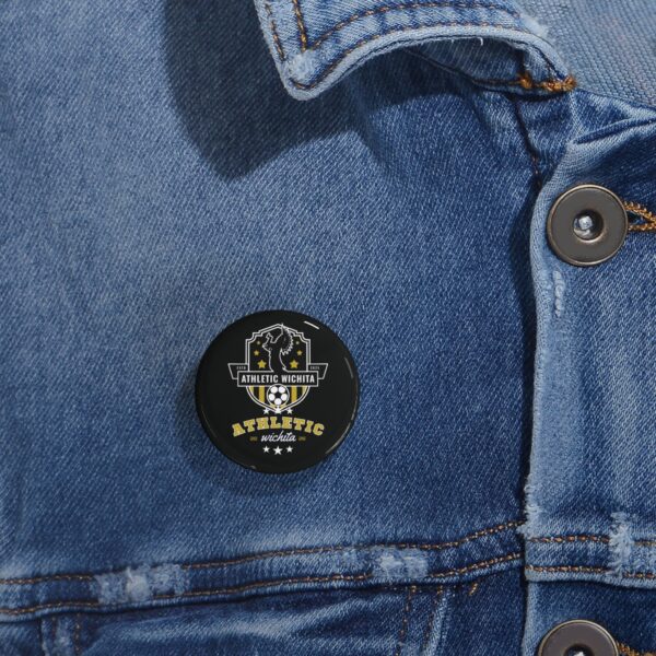 Athletic Wichita Round Pin Button — Soccer Team Logo Lapel Pin - Image 9